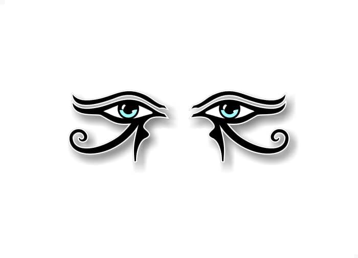 2 Очи на Ра 9 Налепници Египетски Бог На Сонцето Антички Египет Око На Хорус Амун Винил Налепници