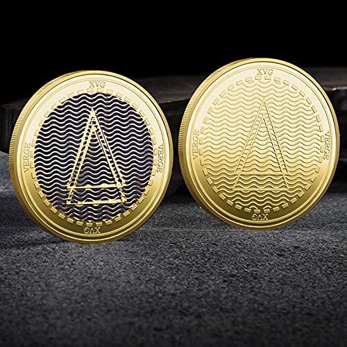 Комеморативна Монета Позлатена Сребрена Дигитална Виртуелна Монета XVG Cryptocurrency 2021 Монета За Собирање Со Ограничено