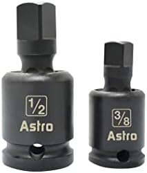 Astro Tools 78342 3/8 & 1/2 Адаптери за влијанија врз универзалните зглобови без пинови
