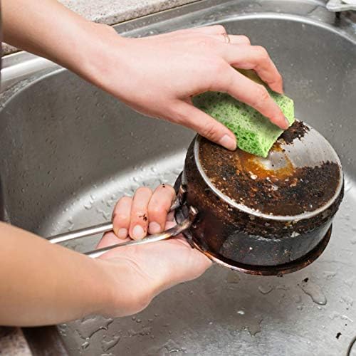 Чистење на сунѓер за чистење од Scrubit - кујнски садови сунѓери за садови, садови тави и повеќе - 24 пакувања - боите може да се разликуваат-