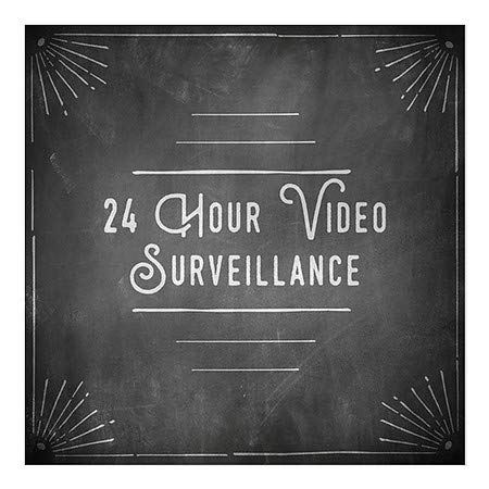CGSignLab | „24 -часовен видео надзор -КАРЛАЛК КОРЕГ“ СВЕТСКИ СВЕТ | 5 x5