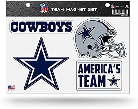 Rico Industries NFL Dallas Cowboys Алтернативен тим магнет сет 8,5 x 11 - Домашен декор - Reamerator, Office, Кујна