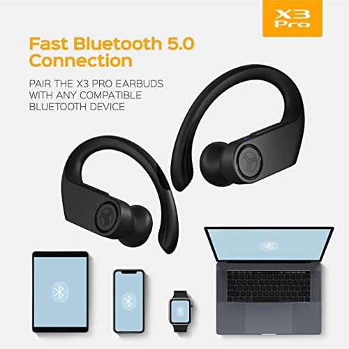 ТРЕБАБ Х3 Про-Вистински Безжични Слушалки Со Уши - 45h Траење На Батеријата, Bluetooth 5.0, IPX7 Водоотпорни Слушалки-TWS Bluetooth
