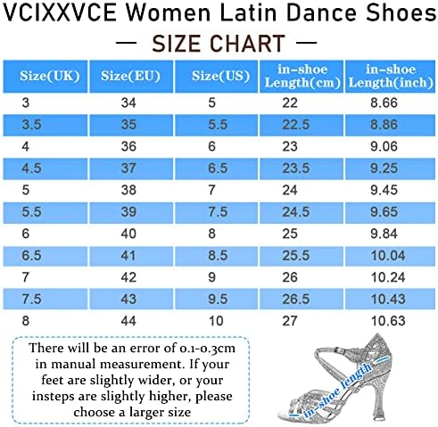 VCIXXVCE Zенски патент латински сал за танцување на глуждот на глуждот Peep Toe Salsa Tango Performance Dancing Boots, Model-7226