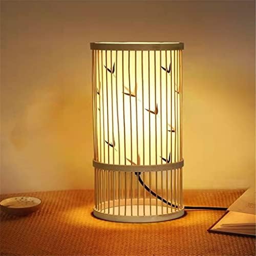 Lysldh Кинески стил Табела за ламба рачно изработена дрвена светлина ноќ за дневна соба спална соба домашна студија Зен