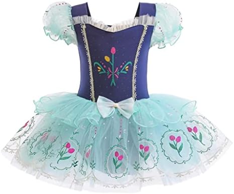 Облечен Дејзи Балет Леотардс Туту фустан за мали девојки Балерина облека за танцување костум танцувачка облека со здолниште од тули