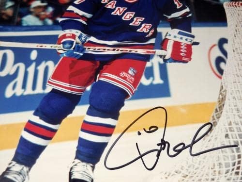 Pat Verbeek Autographed 8x10 Color Photo - NY Rangers! - Автограмирани фотографии во НХЛ