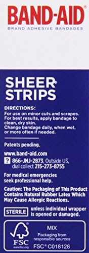Band-Aid Brand Tru-престој на чиста ленти за лепила за прва помош и нега на рани, сите една големина, 40 КТ