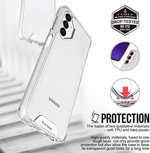 Samsung Galaxy A13 5G Случај, Samsung A13 5G Случај, [Кристално Јасен Оклоп ] [8ft Воена Капка Заштита] [Не-Пожолтување] Солиден Надграден Заштитен Телефон Отпорен На Удари За Galaxy A13 4G/5G