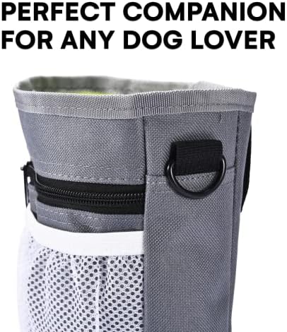 Торбичка за Обука За Кучиња од црн Носорог-Третирајте Кеси со 3 Начини За Носење - Прилагодлив Ремен За Половината, Ременот или Рамото-Торбичка