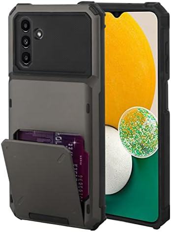 Марфе Паричник Случај За Samsung Galaxy A14 5G Случај со 4-Картичка Кредитна Картичка Носителот Слот Shockproof Покритие Хибридни
