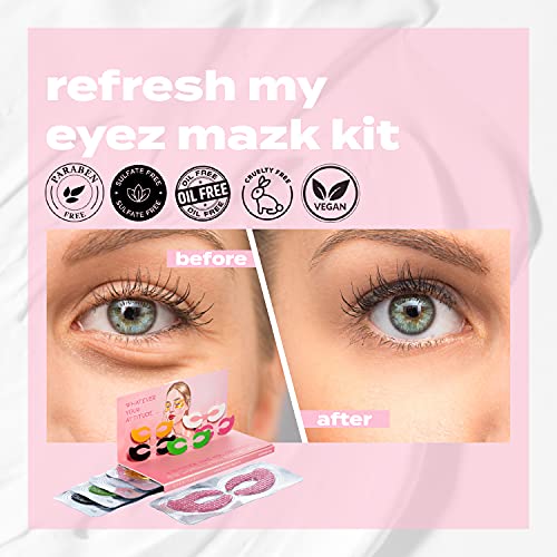 Eyetitude - Комплет My Eyez Mazk - подмладувачка маска за очи за да се таргетира сува кожа, фини линии, темни кругови, оштетување на сонцето и
