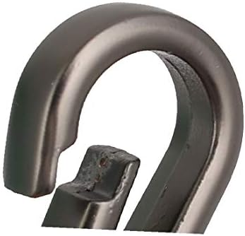 X-Ree Zinc легура 3/4 D прстен вртливиот јастог на очите Snap Class Trigger Hook Grey 2pcs (Aleación de Zinc 3/4 '' Anillo en forma de d ojo