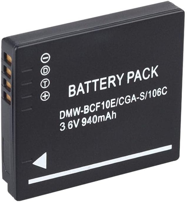 Gamlreid 4PCS батерија за Panasonic Lumix камера CGA-S/106C CGA-S/106D CGA-S/106B DE-A59B DE-A60B DMW-BCF10E DMW BCF10E DMWBCF10E