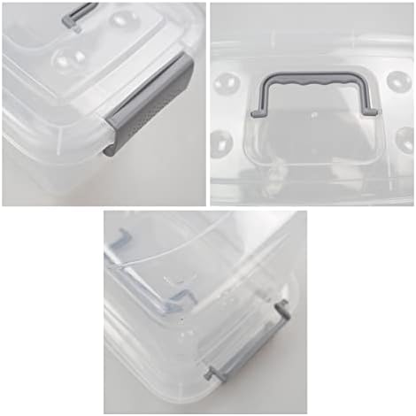 Анкјус 6-спакувајте Мали Канти за Складирање Со Капаци, Проѕирни Пластични Кутии За Складирање