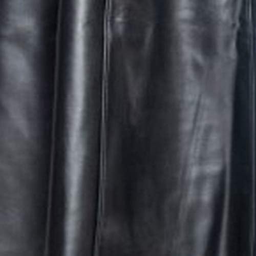 Менс моден гроздобер готски долг палто преголем дел од кожна кожна јакна на копчето Lapel