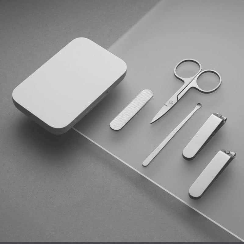 Јах Машинка За Нокти Пет Парчиња Комплети Со Кутија За Складирање Нож За Сечење Нокти Професионална Алатка За Убавина Нерѓосувачки