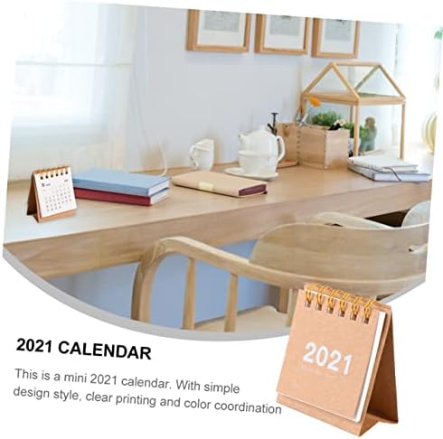 Тофику 1 компјутер 2021 2021 Мини календар за биро за преносни лежишта за домашни календари Календар Календар канцеларија картон Белешки