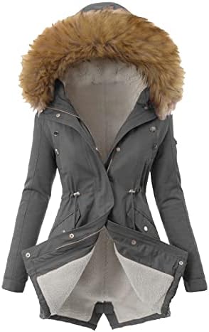 Зимски зимски палта Долги жени Зимски палта Композитно плишано копче LAPEL јакна Outwear Outse Count