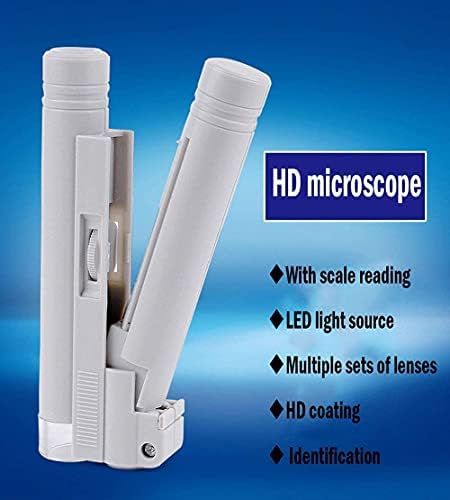 Лупа Лупа Лупа Висока Дефиниција Висока Дефиниција 100 Пати LED Светла Со Скала Рачни Професионални Микроскоп Лупа
