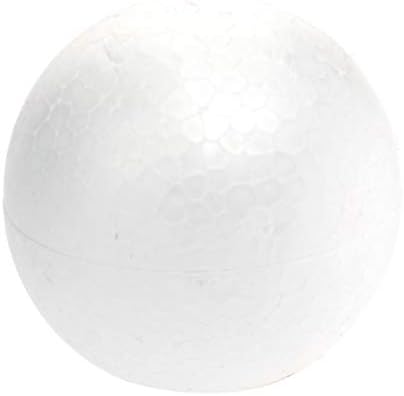 Викаски домашен декор 10 парчиња 8 см бели топчиња од пена тркалезни занаетчиски топки Божиќно декорација моделирање занаетчиски топчиња од пена тркалезни сфери бе