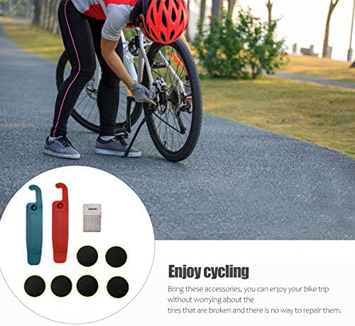 Besportble костум велосипед гума 1 Поставена алатка за поправка на гуми Преносен комплет за поправка на гуми Практични материјали