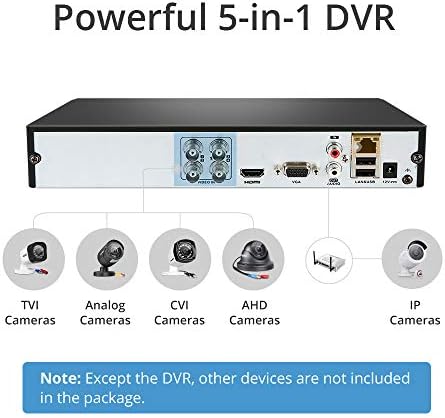 8CH 1080P 5-In-1 HD аналогни хибридни DVR & NVR поддршка 5MP IP камера+1080P AHD/TVI/CVI камера и 960H аналоген фотоапарат самостоен DVR CCTV