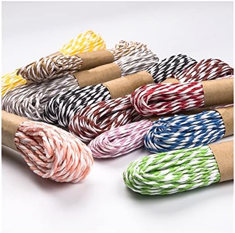 Jinyawei ефтино јаже 10м/ролна виножито лафит јаже боја коноп јаже декорација пакет јаже за пакет за подароци DIY занаети Рачно изработено