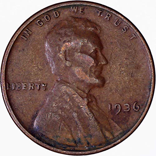 1936 година Линколн пченица цент 1С за нециркулирани