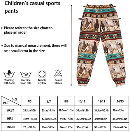 Showudesigns sweatpants за девојчиња 4-15 години со џебови