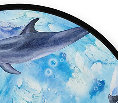 36,2 инчи големи кружни меки килими морски сини делфини расадник плејматски килим за деца кои играат соба спална соба дневна соба дома декоративен