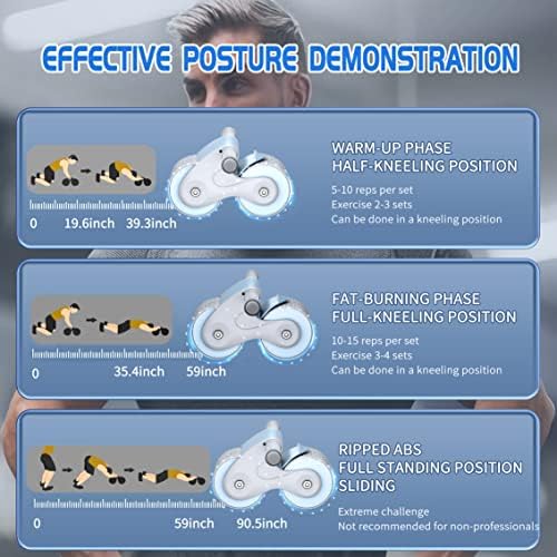 Автоматско враќање на абдоминалното тркало - Вежба за тркала за тркала за основно вежбање - фитнес опрема за зајакнување на основните мускули - дизајн за само -враќа