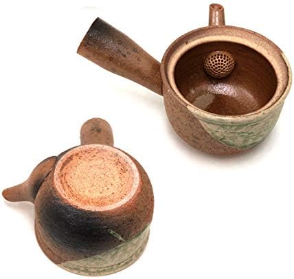 Shigaraki Pattery Midori Mamekake kyusu чајник G5-2709