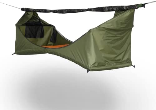 Засолниште шатор XL - Комплетен шатор за лежење на лежи за кампување - Вклучува изолирана подлога и Rainfly - 80 x30