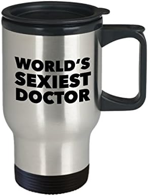 Секси најсексипилниот доктор на лекари од холивудски и канапски докторски кригла не'рѓосувачки челик и изолирани подароци за кафе за
