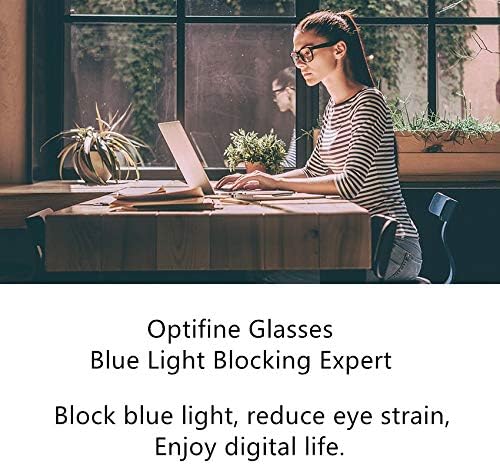 Очила за читање оптифин Блокирање На Сина Светлина За Жени Мажи Квадратни Нерд Очила Рамка Компјутерски Читачи