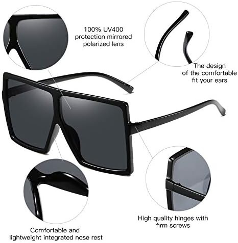 Хилбалм Очила за Сонце (3 пакувања) За Жени Мажи Ретро Авијатичар Плоштад Очила Класичен легура рамка очила