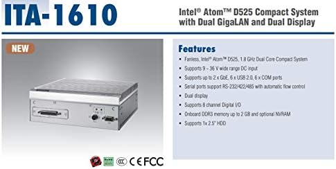Интел Атом Д525 Компактен Систем Со Двоен Гигалан И Двоен Дисплеј