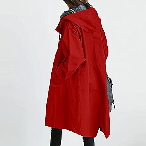 Foviguo палта за жени, модерна пролетна преголема деловна палта за жени копчиња со долги ракави цврсто удобно палто