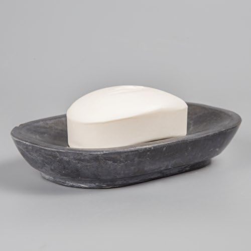 Креативен дом природен јаглен мермер бар сапун сапун сапун држач за сапун бања countertop организатор за мали додатоци, 3,9 x 5,8 x