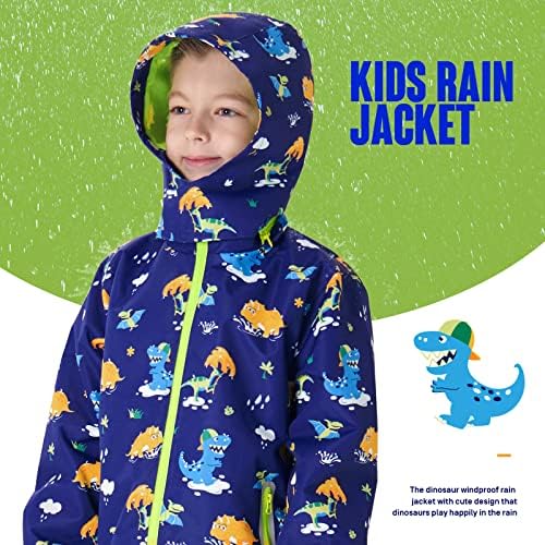 Детски девојки дождовни јакна водоотпорно дете од мантил на отворено еднорог јакна за дожд