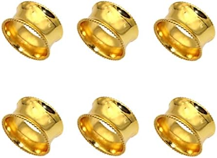 Носител на метални салфетки Ганфанрен прстени за салфетка за салфетка за свадбени вечера забави Свадби приеми Семејно декорација
