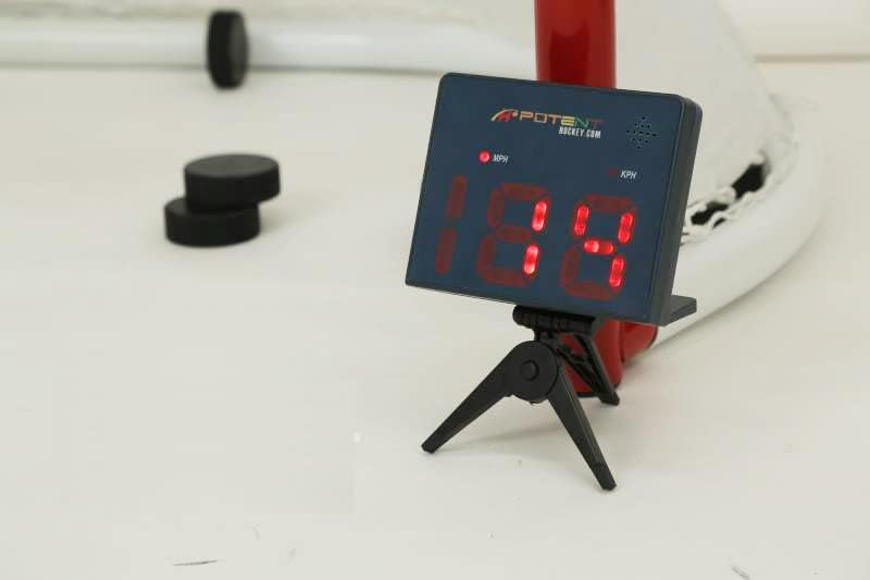 Потентен тренинг на хокеј - брзина радар пиштол 2.0 w. Поддршка за апликации - мерка брзина на шут за кој било спорт - хокеј, бејзбол,