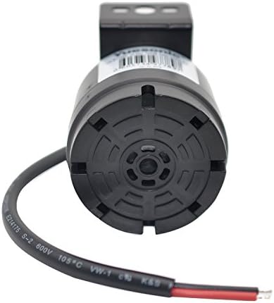 Yuesonon Universal 10-24V 100dB водоотпорен аларм за резервна копија со црна пластична заграда за спреј