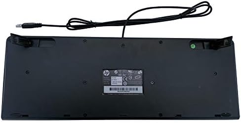 Оригинален HP Hewlett-Packard KU-0316 Black/Silver USB жичен 104-клучен распоред на тастатура Дел Број на тастатура: 434821-001