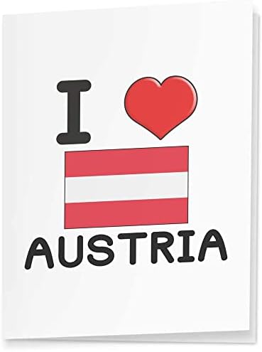 4 х Ја Сакам Австрија Ознаки За Подароци/Етикети