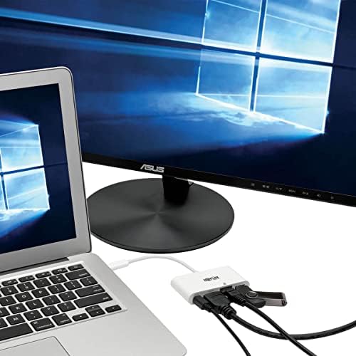 TRIPP LITE USB C До HDMI Multiport Видео Адаптер Конвертор 1080p w/ USB-Центар, USB-C Pd Полнење, Gigabit Ethernet Порта, Thunderbolt