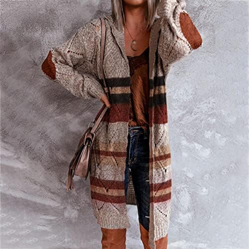 LMSXCT жени преголеми отворено преден плетен кардиган џемпери со долги ракави слаби удобни лабави надворешни облеки на палто пад на