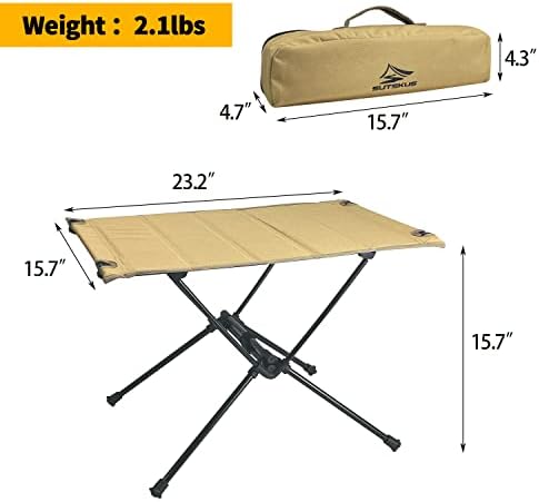 Преносна табела за преносни табели за кампување со лесен врв со тврд врв за кампување за пешачење ранец пикник партио