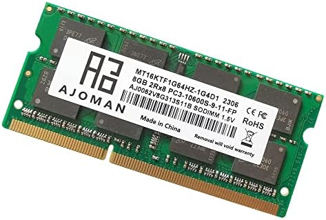 АЈОМАН 8GB DDR3 SODIMM PC3-10600S 1333MHz Лаптоп Ram Меморија 1.5 V CL9 2RX8 204Pin Лаптоп Компјутерска Меморија Ram Меморија Модул